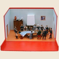 Diorama La Ferme du Caillou Dernier QG Napoléon Waterloo CBG Mignot