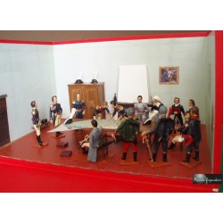 Coffret Diorama La Legion d'Honneur Napoleon 1er Empire soldat plomb CBG Mignot
