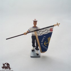 CBG Mignot Bagad Lann Bihoue flag bearer figurine