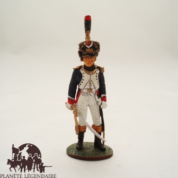 Figurine Del Prado Officier Tirailleur Chasseur Jeune Garde 1810