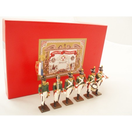 Cabinet luxury 6 Figurines CBG Mignot Flankers of the guard