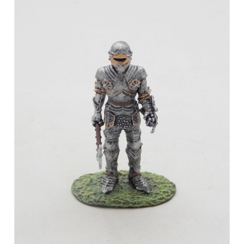 Soldado de Altaya estatuilla edad media armadura tipo Maximilien 1415