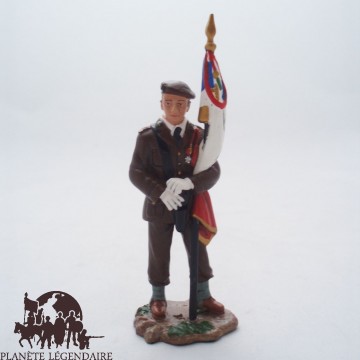 Figur Hachette Leutnant Flagge 13. DBLE 1945