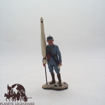 Figurine Hachette Lieutenant Porte Drapeau 1914