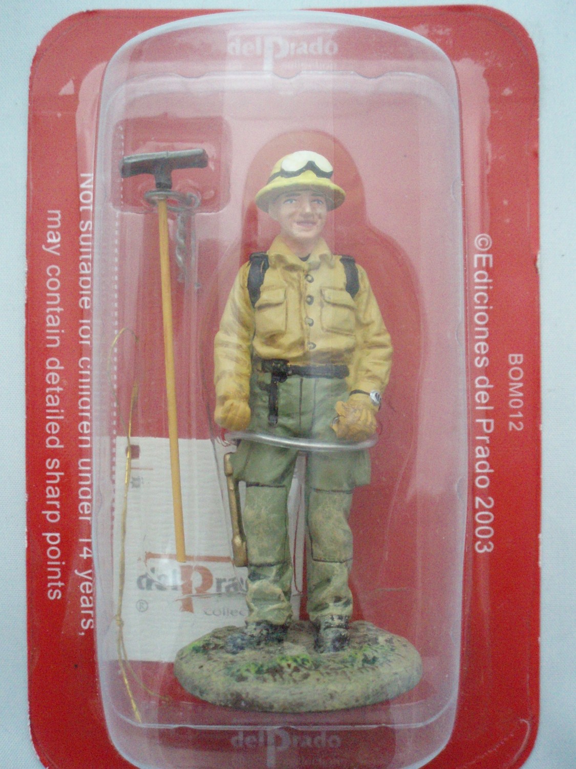 Firefighter Figurine Fireman Thailand 1975 Metal Del Prado 1/32 2.75" 
