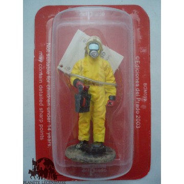 Figura Del Prado Bombero Vestido Protección Química Alemania 1996