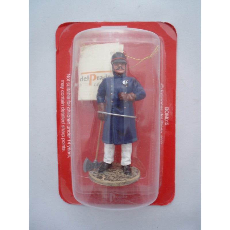 Del Prado da vigile del fuoco figurine di 1860 di Prussia Del Prado da vigile del fuoco figurine di 1860 di Prussia