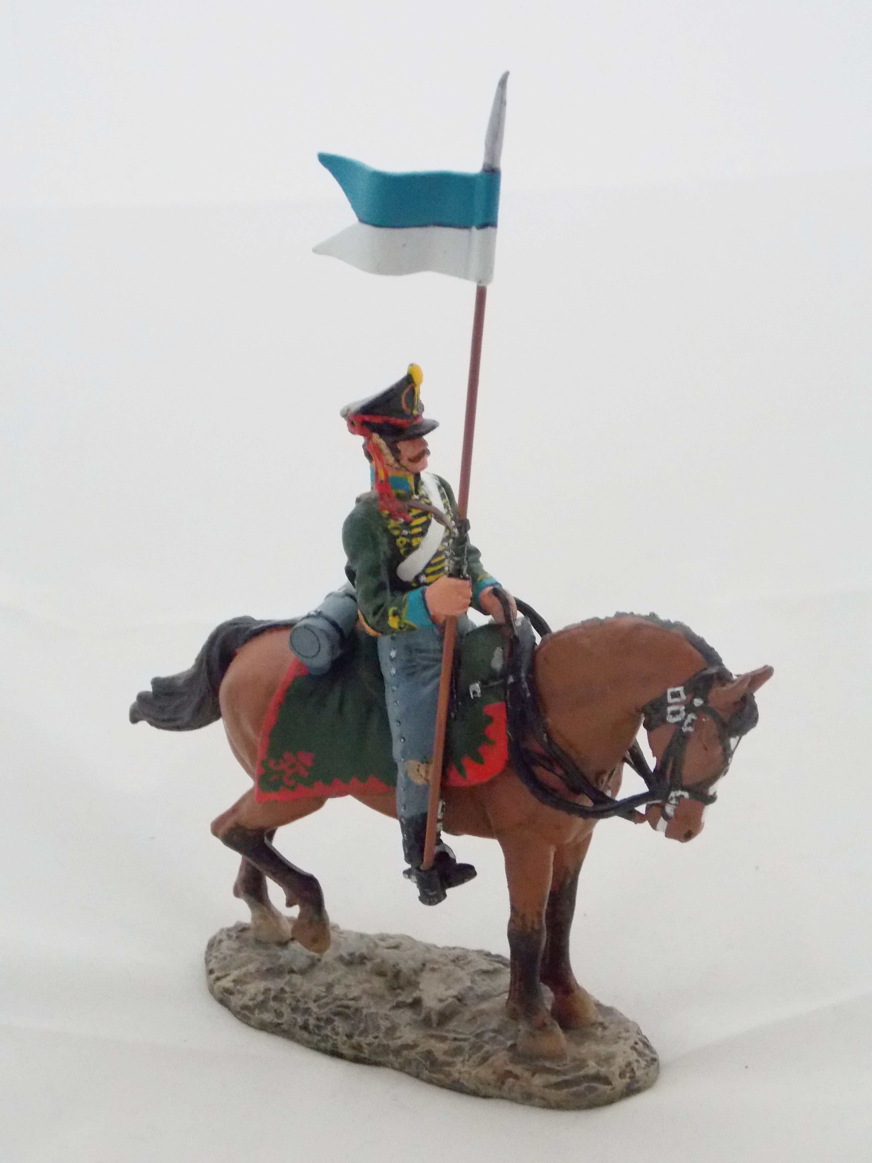 1812-1814 Husar zu Pferd Russland Zinnsoldat Husaren Regiment Figur