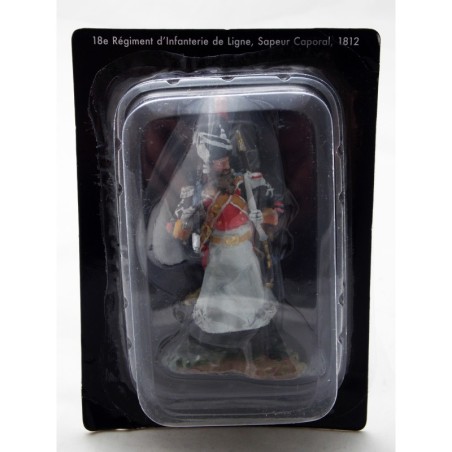 Figurine Del Prado 18e Régiment d'Infanterie de Ligne Sapeur Caporal 1812