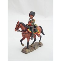Cavallo di Hunter del Prado ufficiale della guardia 1809 figurina