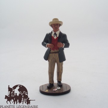 Del Prado card player figurine