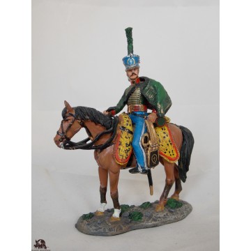 Figurine Del Prado Porte Etendard Hussard des volontaires saxons 1813