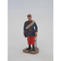 Capitano di Hachette figurina del reggimento d'oltremare 1870