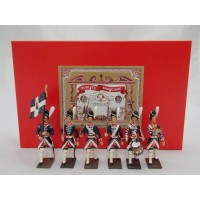 Armadietto lusso 6 figurine CBG Mignot Legione della Vistola