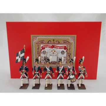 Coffret Luxe 6 Figurines CBG Mignot Garde Française Louis XVI