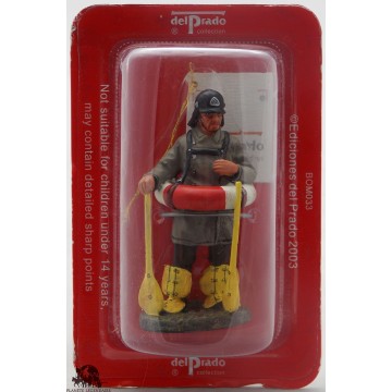 Figur deutschen Del Prado Feuerwehrmann mit Boje Berlin 1900