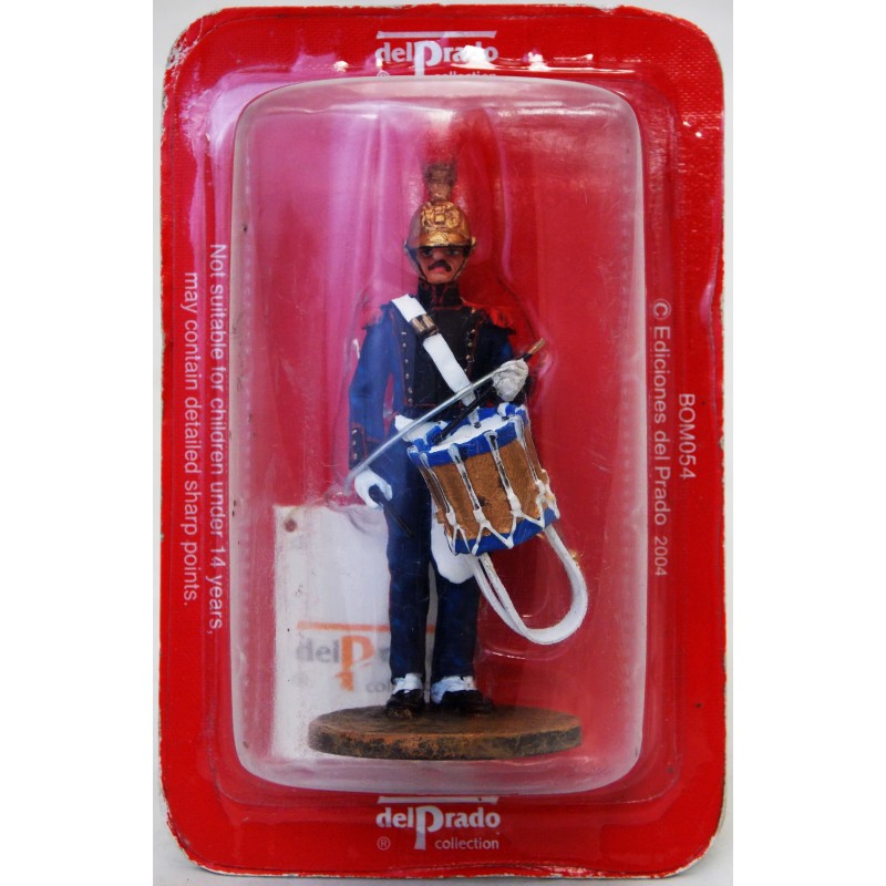 Vigile del fuoco del Prado tamburo figurine di Francia 1850