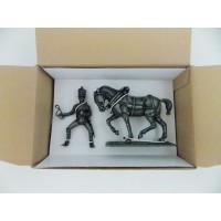 Figurine MHSP Atlas Conducteur d'Artillerie + Cheval d'attelage