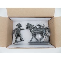 Figurine MHSP Atlas Laquait + Cheval d'attelage + Palonnier