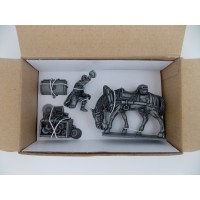 Figurina MHSP Atlas Laquait + traino cavallo + timone N ° 05