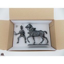 Figurine MHSP Atlas Conducteur d'Artillerie + Cheval d'attelage N°04