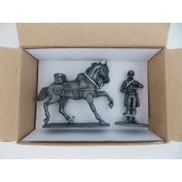 Figurine di MHSP Atlas N ° 03 intoppo cavallo artiglieria driver