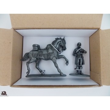 Figurina MHSP Atlas Cavallo Cavalleria + valletto di Imperatore N ° 11