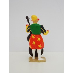 Figurine CBG Mignot Clown avec contrebasse