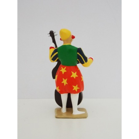 Figurine CBG Mignot Clown avec contrebasse