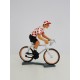 Figurine CBG Mignot Cycliste du Tour de France Maillot à Pois en danseuse