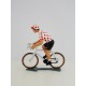 Figurine CBG Mignot Cycliste du Tour de France Maillot à Pois en danseuse