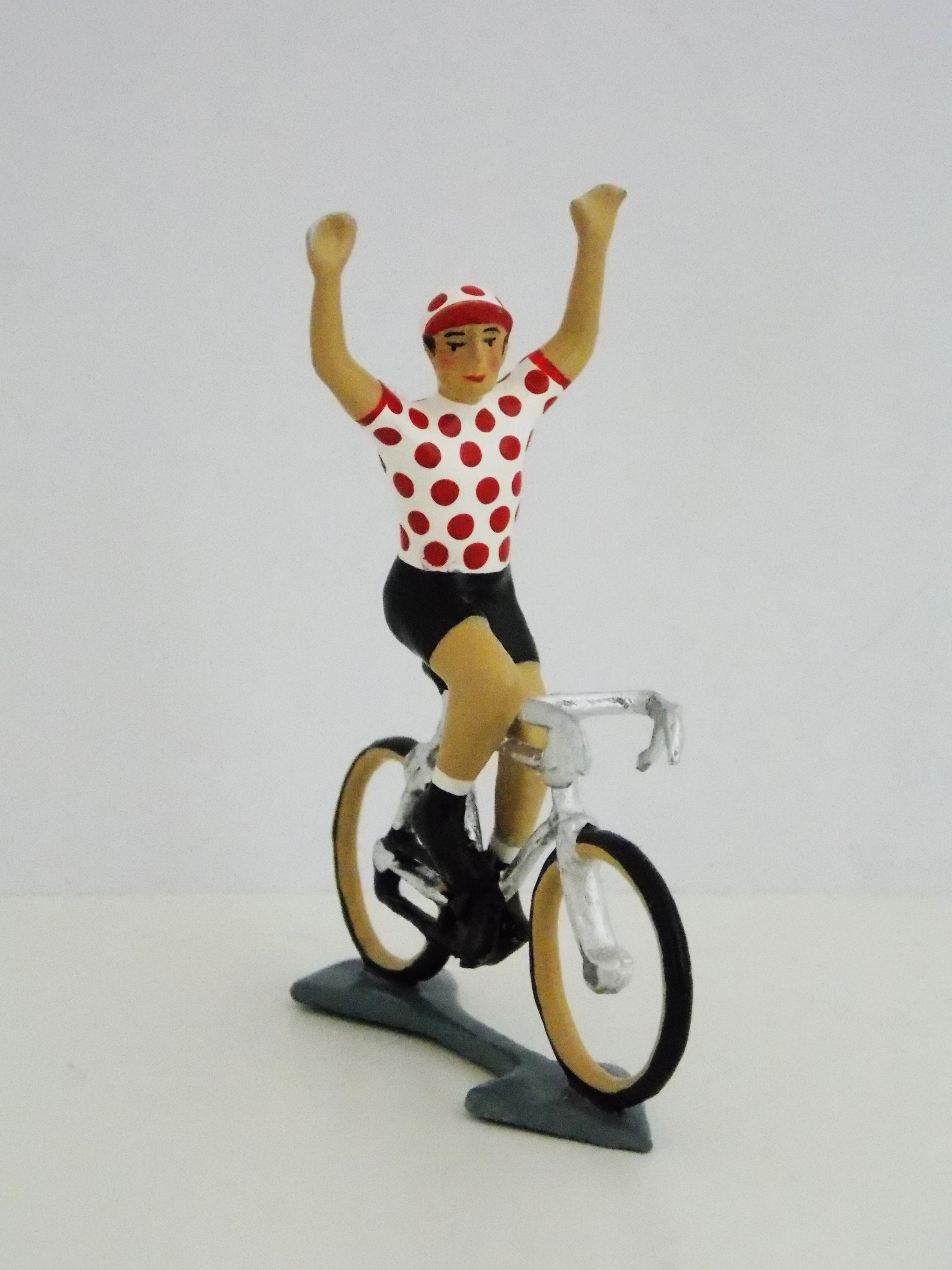 Cbg Mignot Cycliste Tour De France Polka Dot Jersey In The Air Cbg Mignot Cycliste Tour De France Polka Dot Jersey In The Air