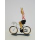 Figurine CBG Mignot Cycliste du Tour de France Maillot à Pois bras en l'air