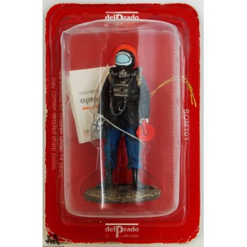 Figurine Del Prado Pompier Tenue de feu GREP France 1978