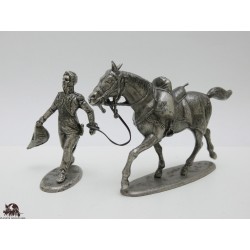 MHSP Figurine Ordinance Officer e il suo cavallo