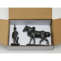 Figurina MHSP Atlas Cavallo Cavalleria + valletto di Imperatore N ° 11