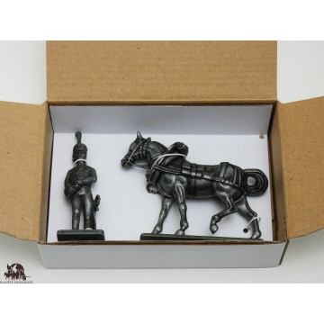 Figurina MHSP Atlas Officer Order Marshal Murat + Cavallo da carrozza destro del Van dell'Imperatore n. 10