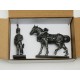 Figurina MHSP Atlas Cavallo Cavalleria + valletto di Imperatore N ° 11