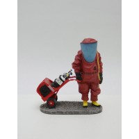 Del Prado firefighter chemical intervention Belgium 2001 figurine