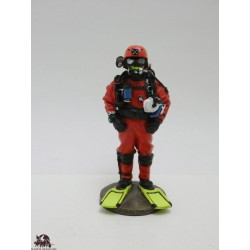 Figur Del Prado Feuerwehrmann Taucher Unfreie Oberfläche Frankreich 2002