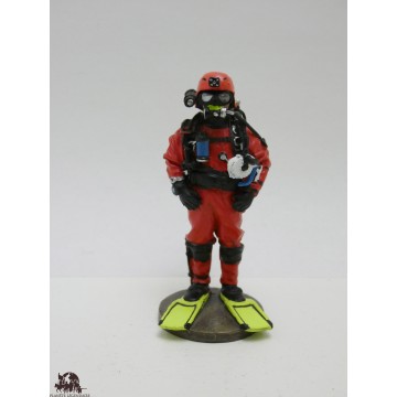 Figur Del Prado Feuerwehrmann Taucher Unfreie Oberfläche Frankreich 2002