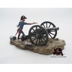 Diorama Atlas Canon Gribeauval 8 sterline e il suo armatore