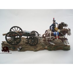 Diorama Atlas Canon Gibeauval e il suo treno artiglieria