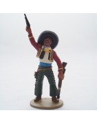 Figurina grande Cowboy indiano avventura ad ovest Del Prado Wild West